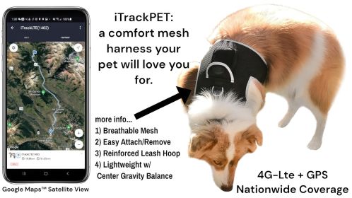 Get Detailed SMS with Small Waterproof GPRS GSM Pet Collar GPS Tracker Size:XXL